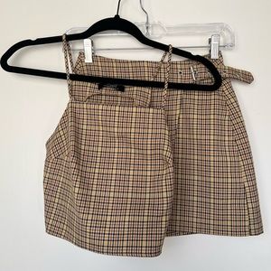 Bershka Two Piece Set - Tattersall - SZ XS